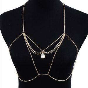 Chain bra necklace